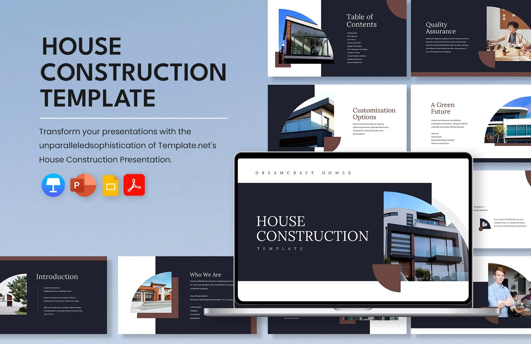 House Construction Template in PDF, PowerPoint, Google Slides, Apple Keynote