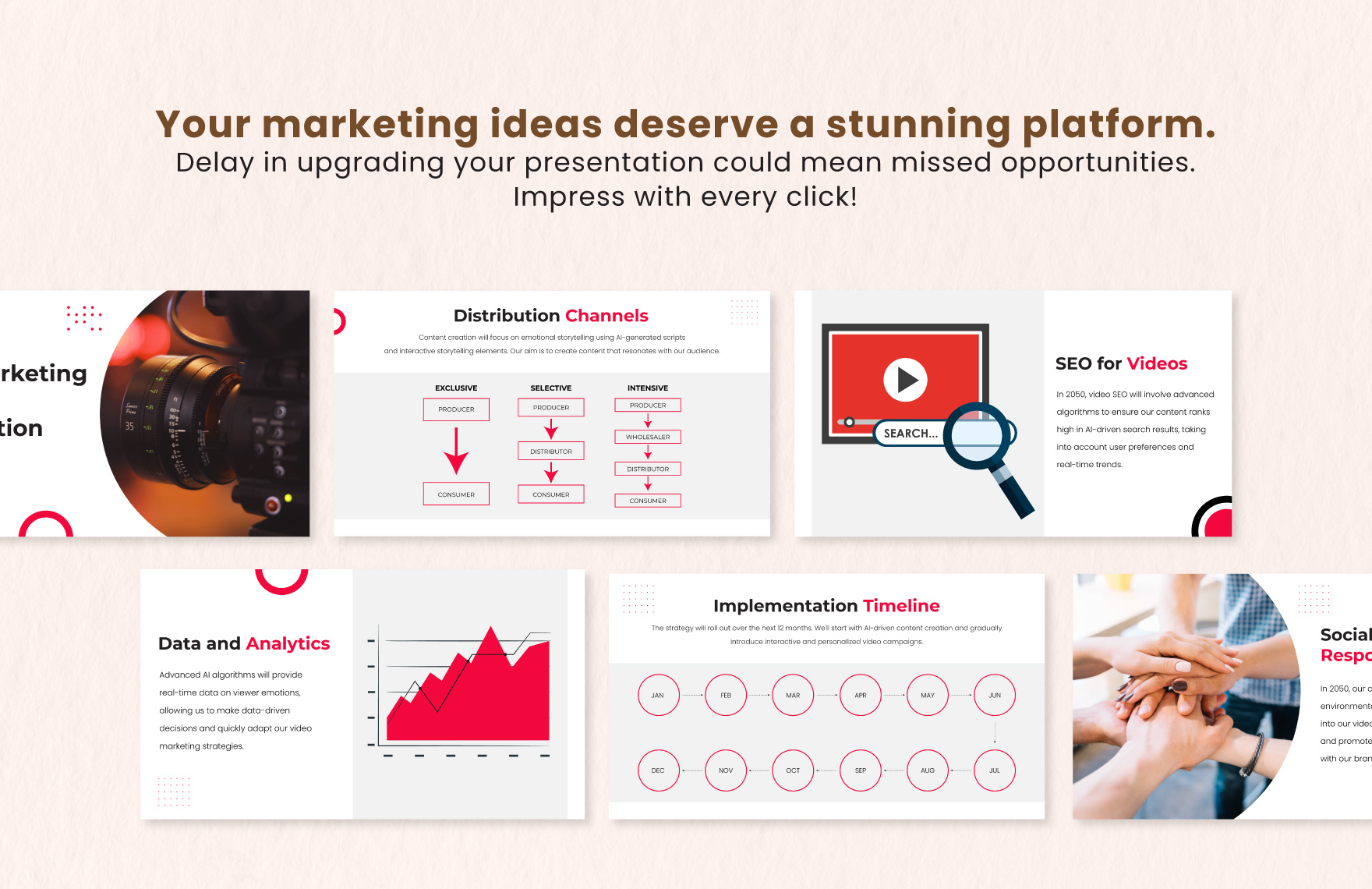 Video Marketing Strategy Presentation Template