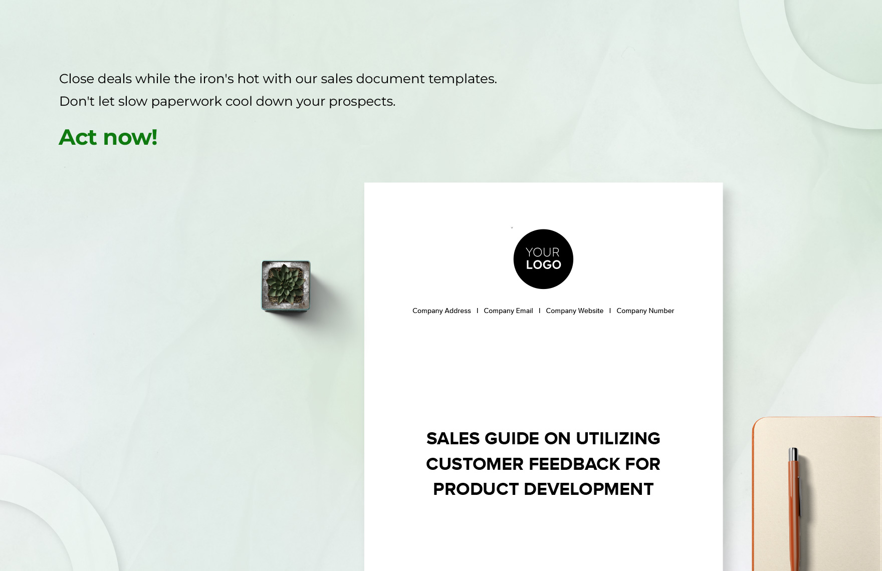 Sales Guide on Utilizing Customer Feedback for Product Development Template