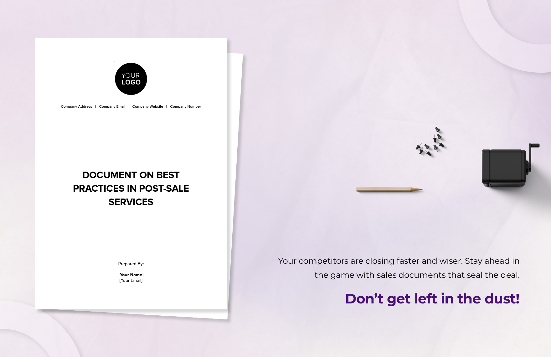 Document on Best Practices in Post-Sale Services Template