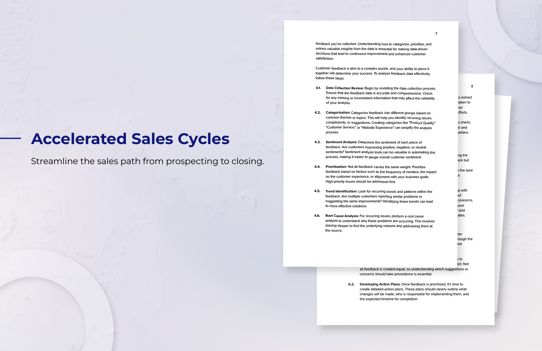 Sales Manual on Creating a Customer Feedback Loop Template