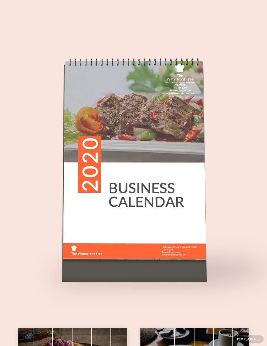 Free Editable Business Desk Calendar Template