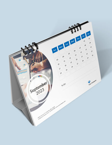 Sample Marketing Desk Calendar