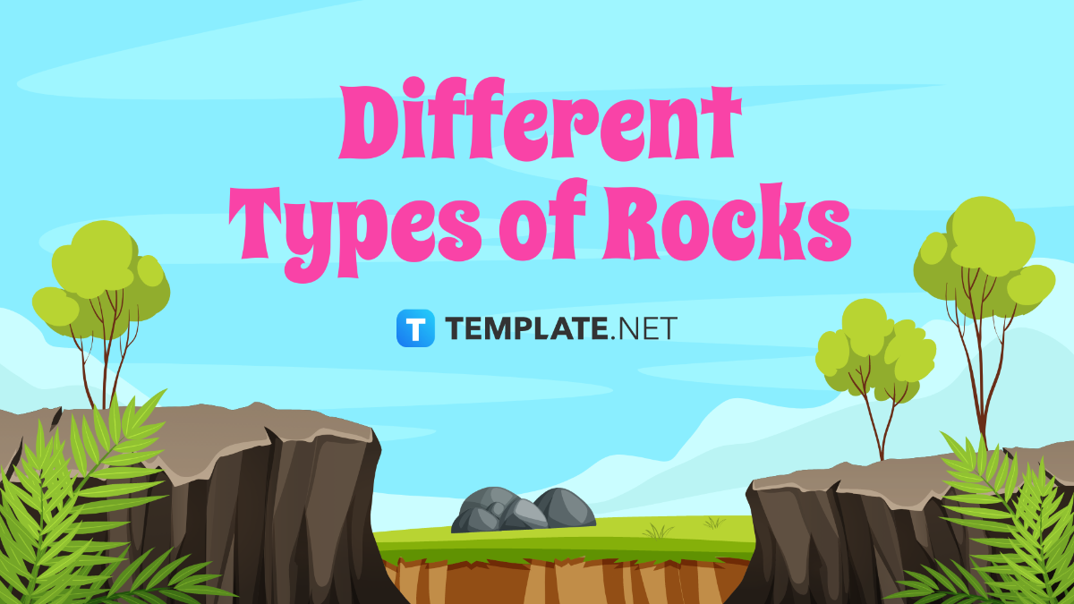 Different Types of Rocks Template