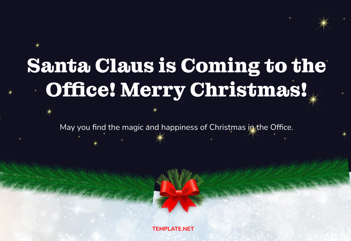 Office Christmas Card Template