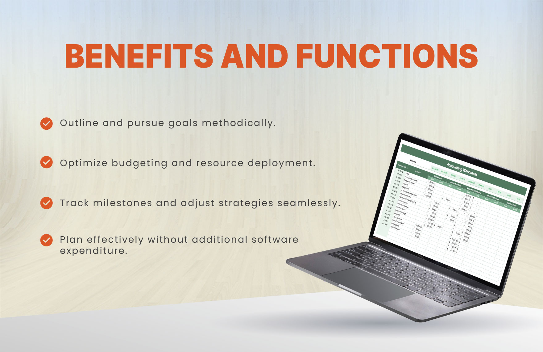 Accounting Worksheet Template Download in Excel, Google Sheets