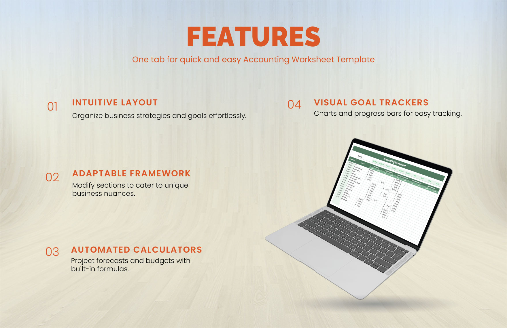 Accounting Worksheet Template Download in Excel, Google Sheets