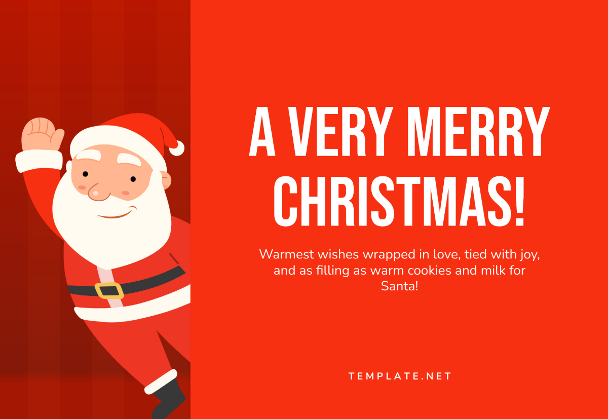Santa Christmas Card Template