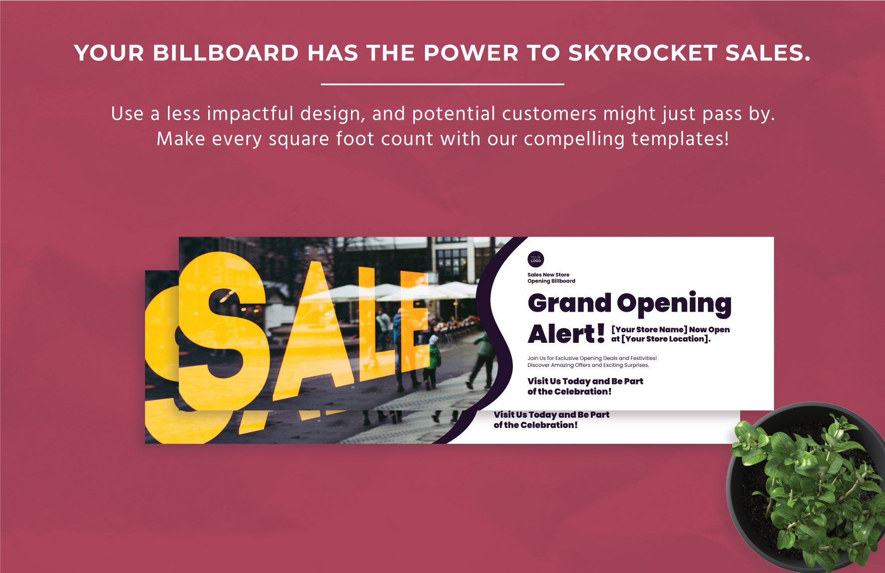 Sales New Store Opening Billboard Template