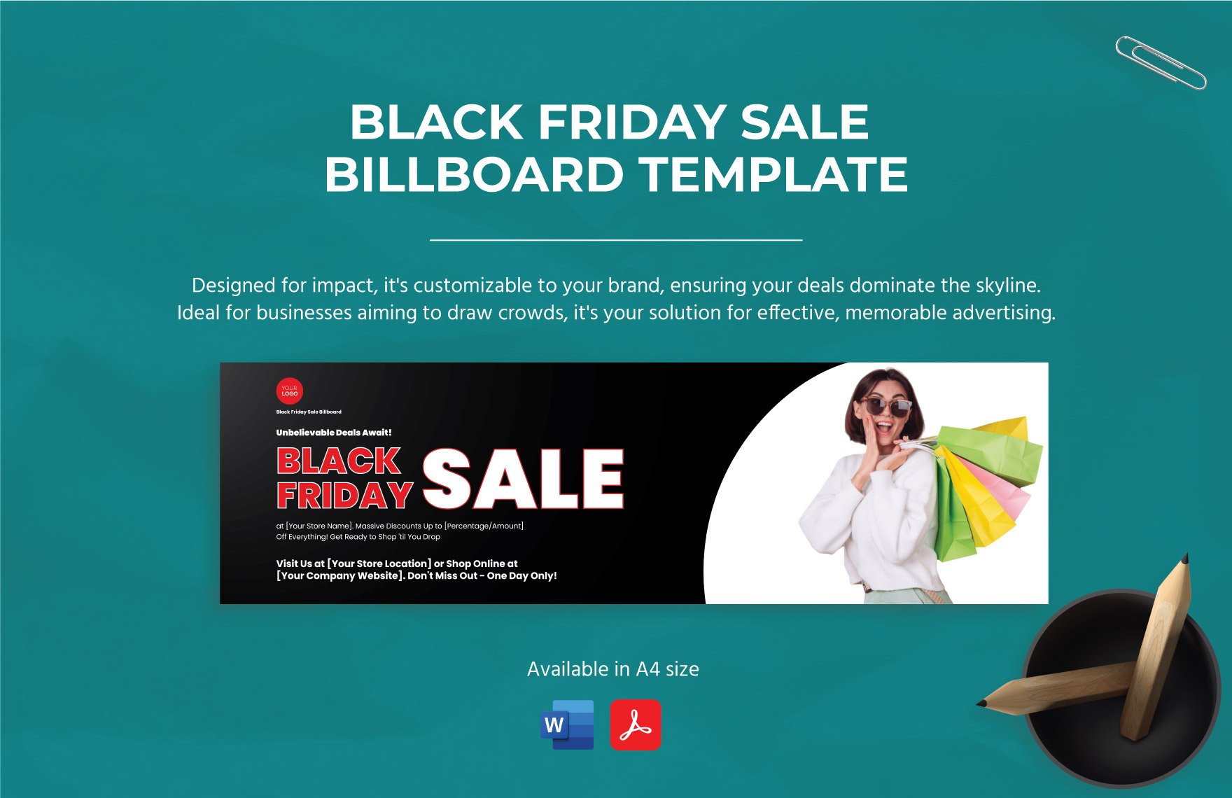 Black Friday Sale Billboard Template