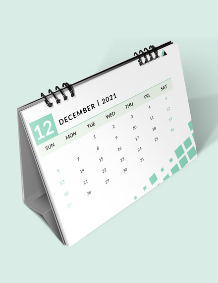 Basic Sample Business Desk Calendar 