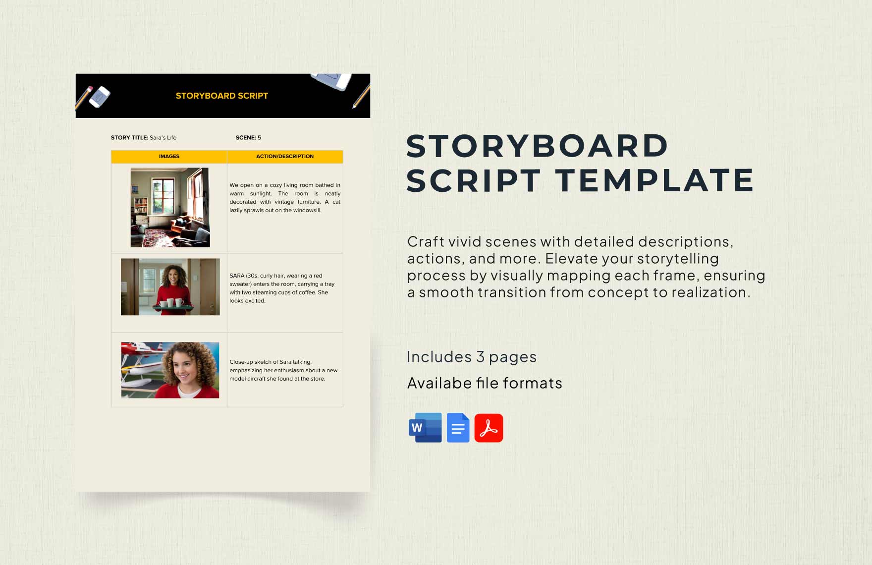 Storyboard Script Template