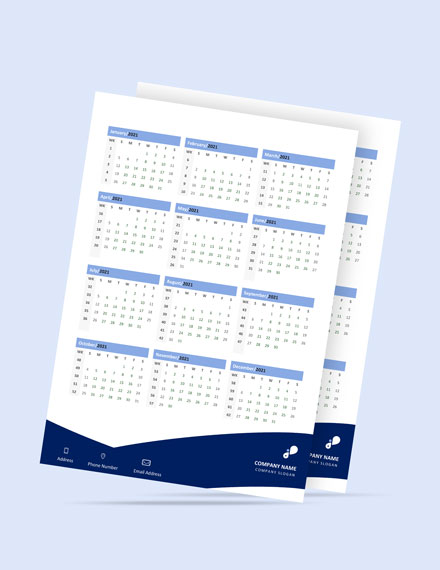 Simple Business Desk Calendar Download