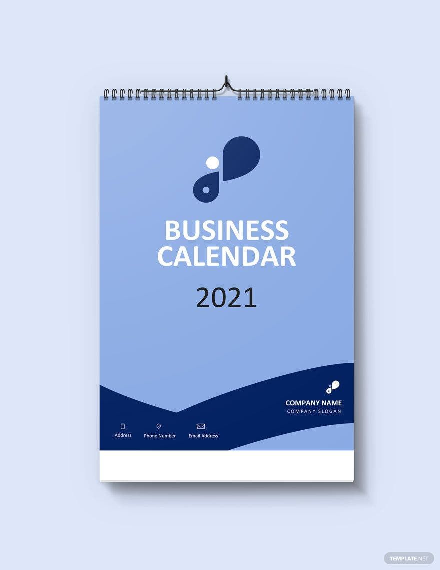Free Simple Business Desk Calendar Template