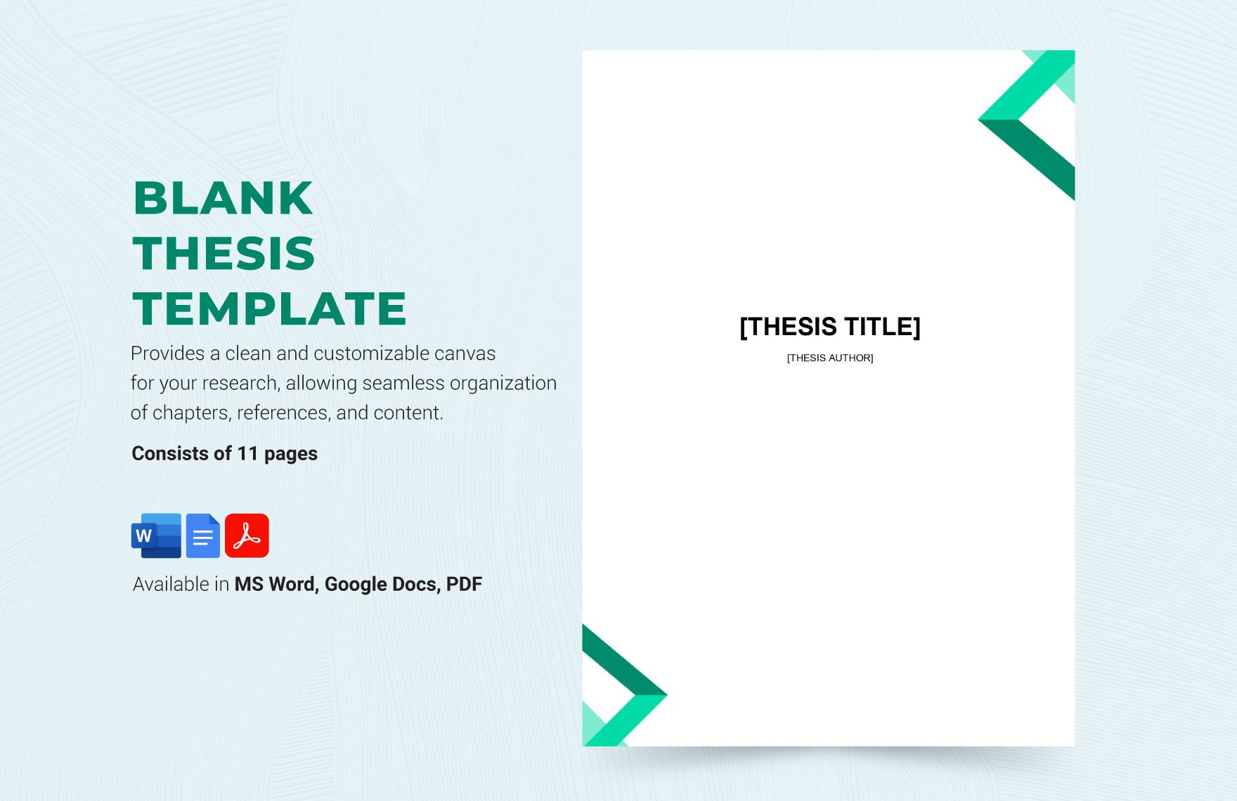 Blank Thesis Template