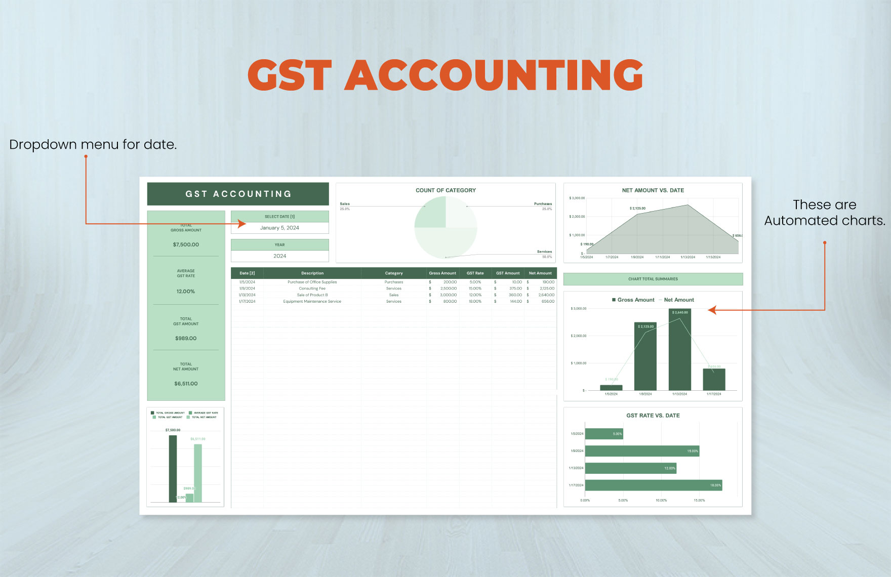 GST Accounting Template