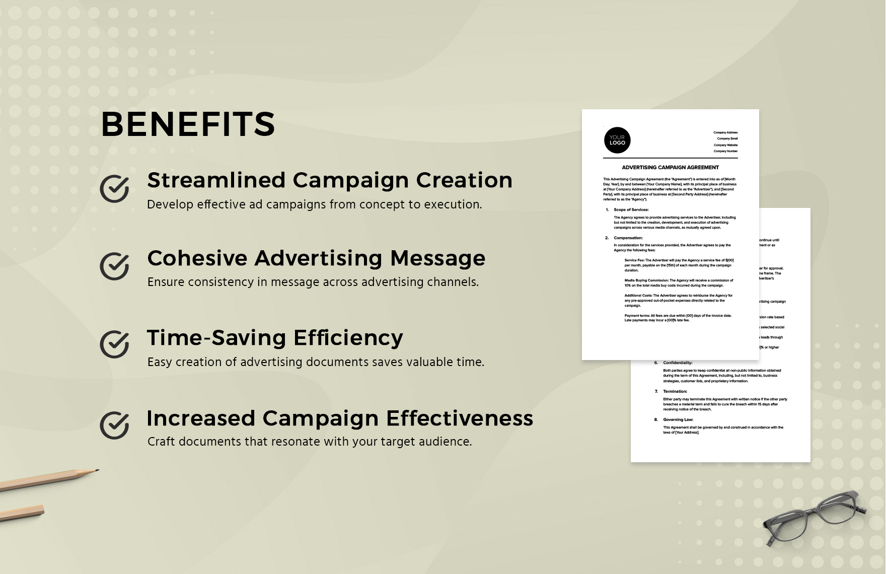 Advertising Campaign Agreement Template