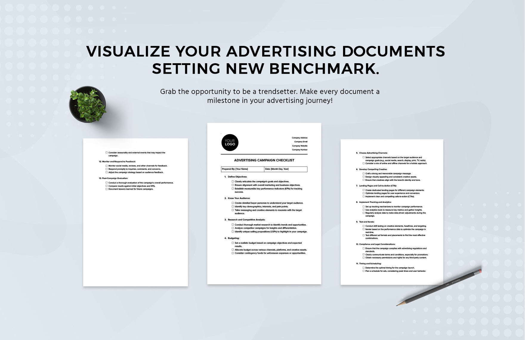  Advertising Campaign Checklist Template