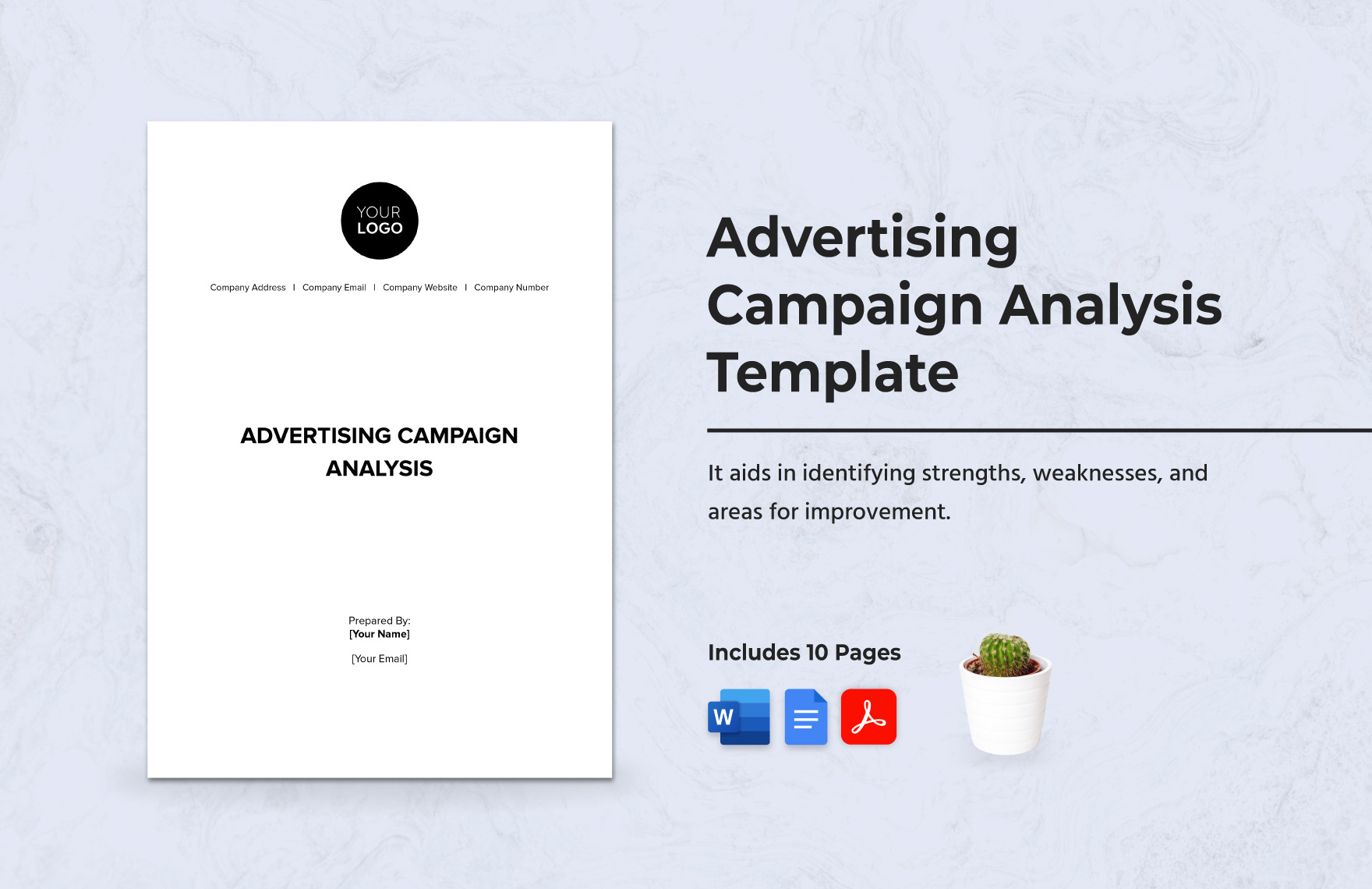 Advertising Campaign Analysis  Template in Word, Google Docs, PDF
