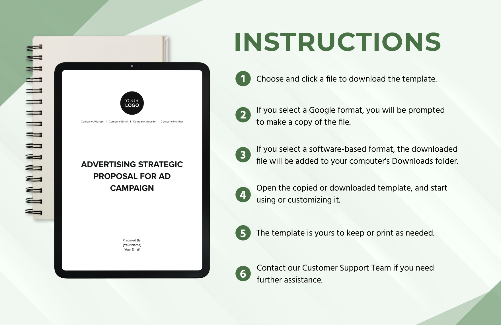 Advertising Strategic Proposal for Ad Campaign Template
