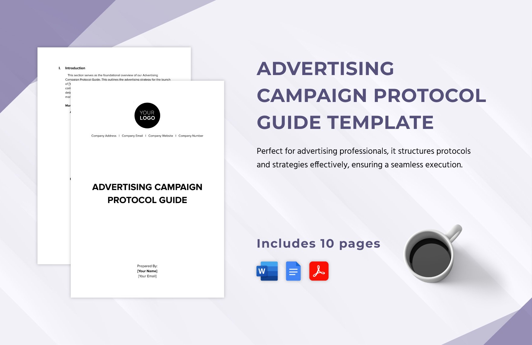 Advertising Campaign Protocol Guide Template in Word, Google Docs, PDF