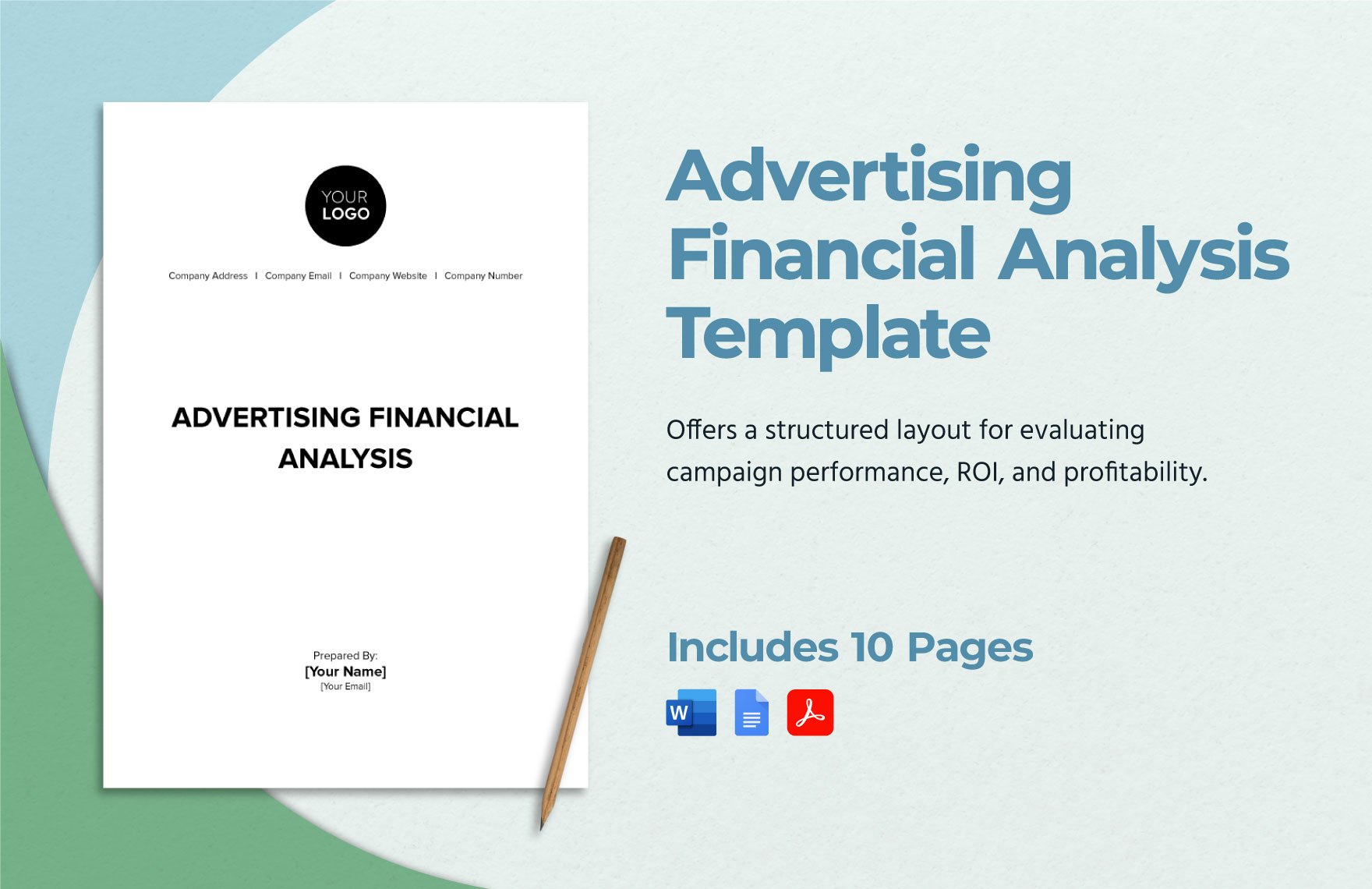 Advertising Financial Analysis Template
