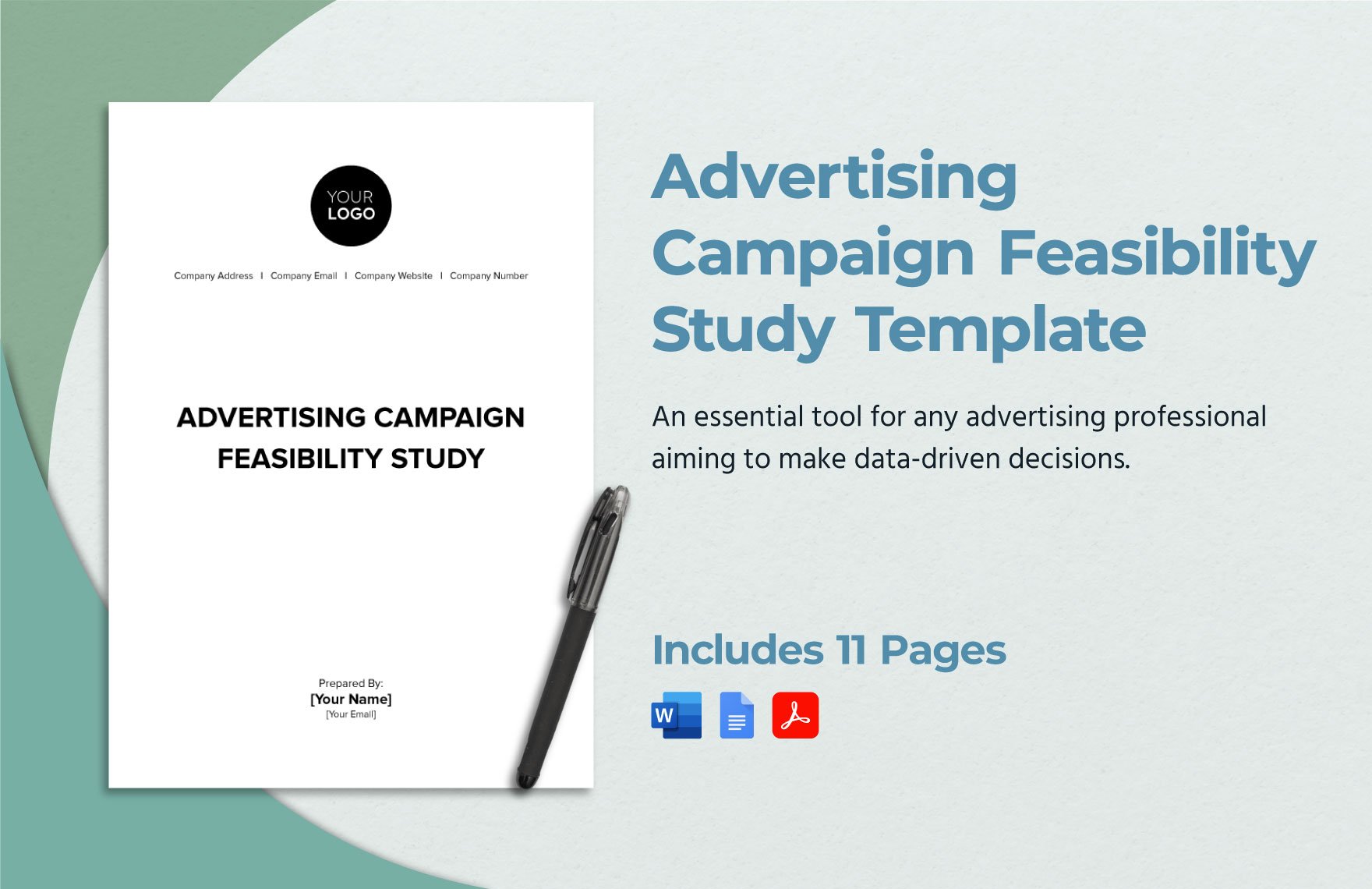 Advertising Campaign Feasibility Study Template