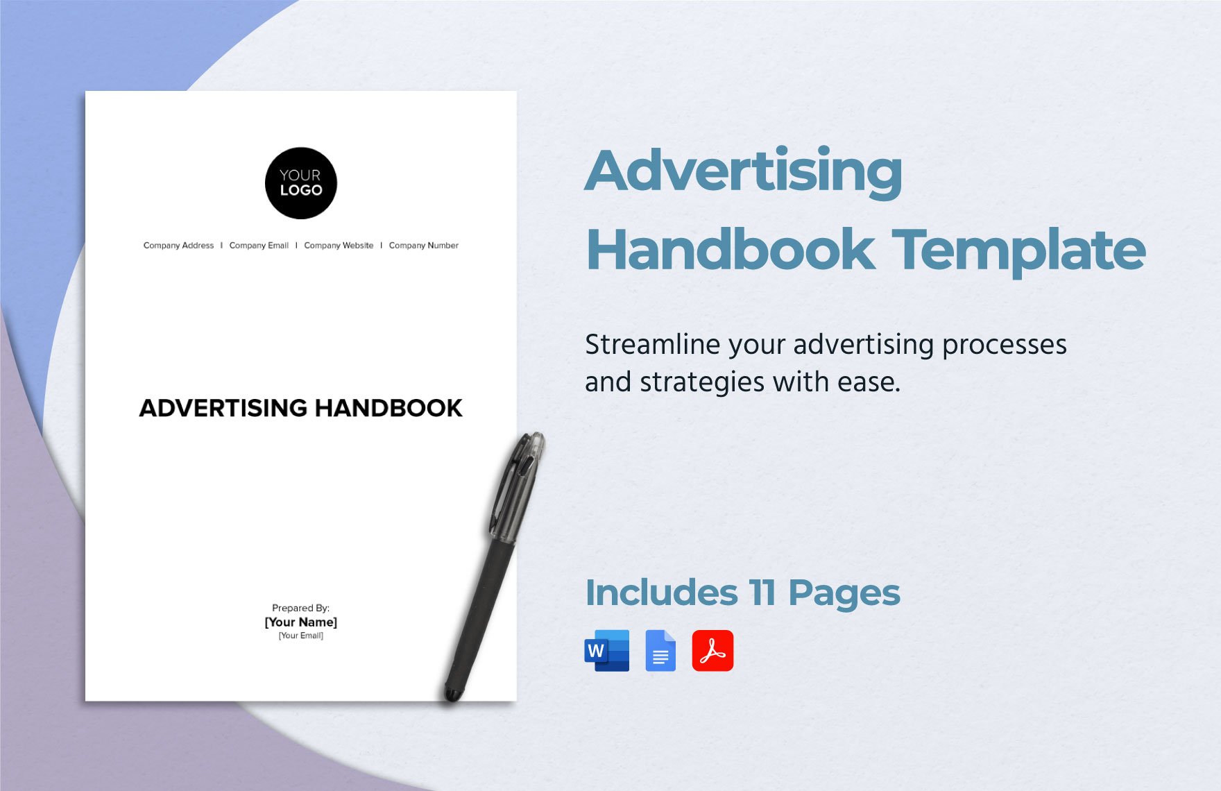 Advertising Handbook Template in Word, Google Docs, PDF