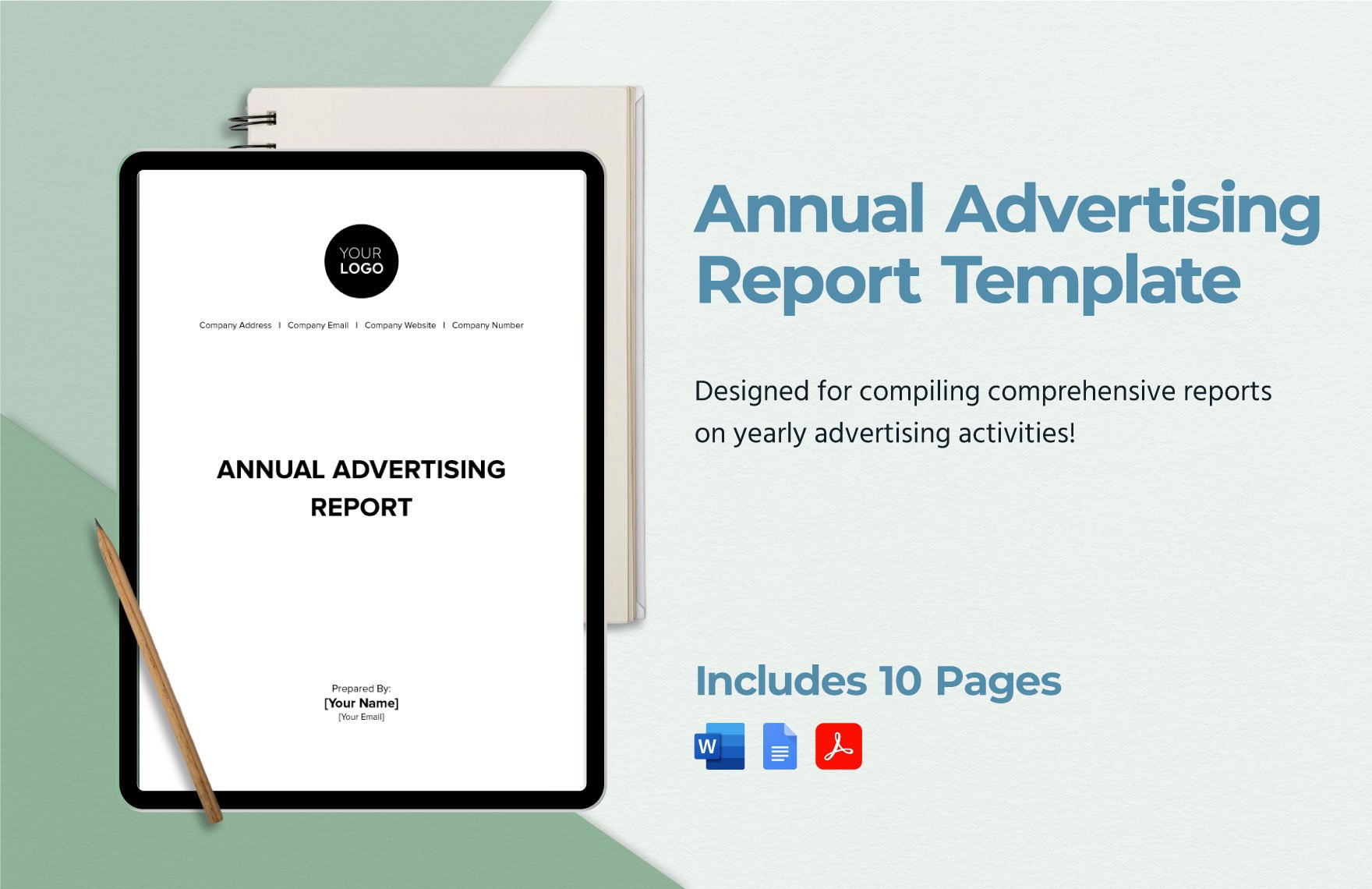 Annual Advertising Report Template