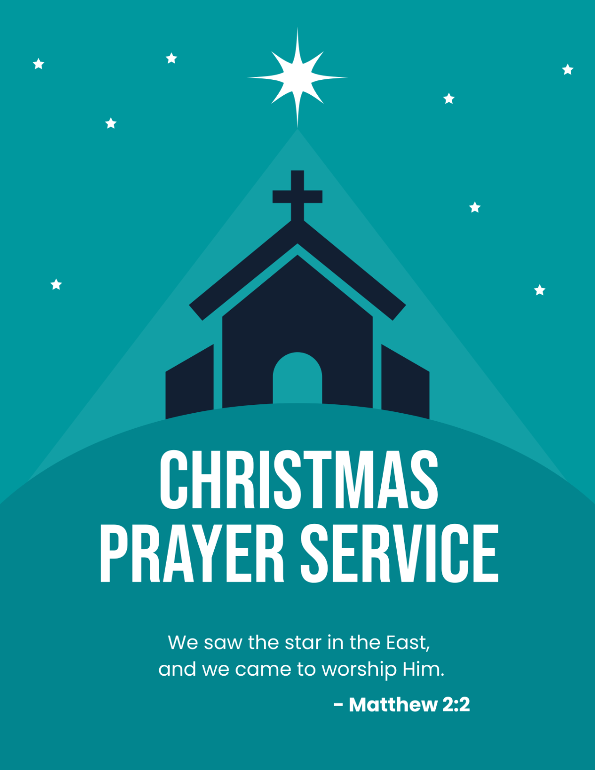 Christmas Church Flyer Template