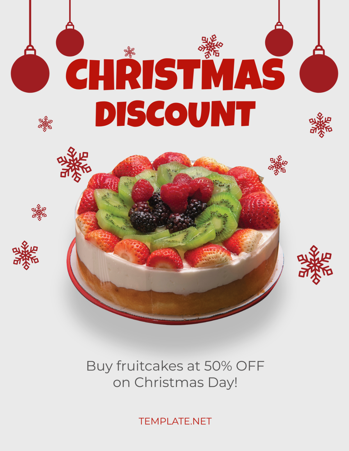 Free Christmas Food Flyer Template