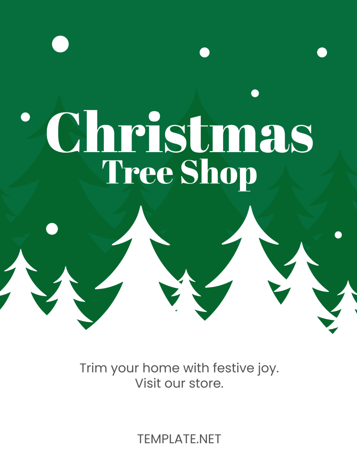 Christmas Tree Shop Flyer Template