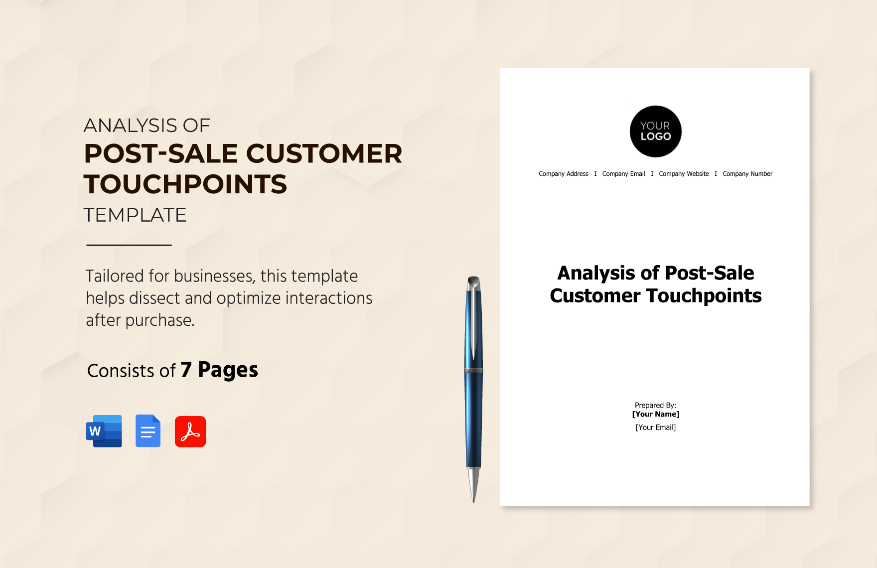 Analysis of Post-Sale Customer Touchpoints Template