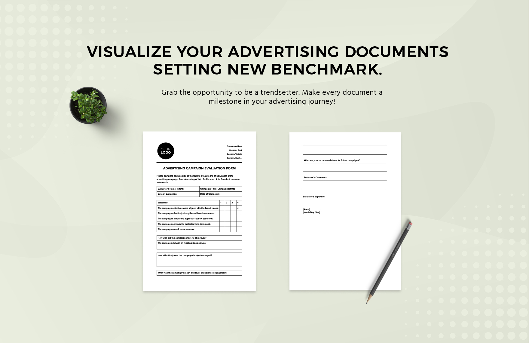 Advertising Campaign Evaluation Form Template