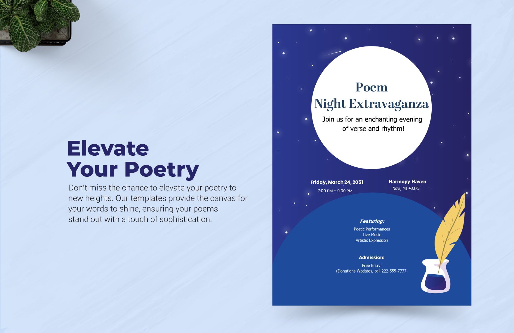 Poem Poster Template
