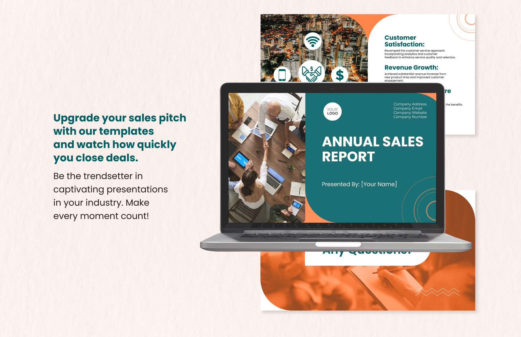 Annual Sales Report Presentation Template