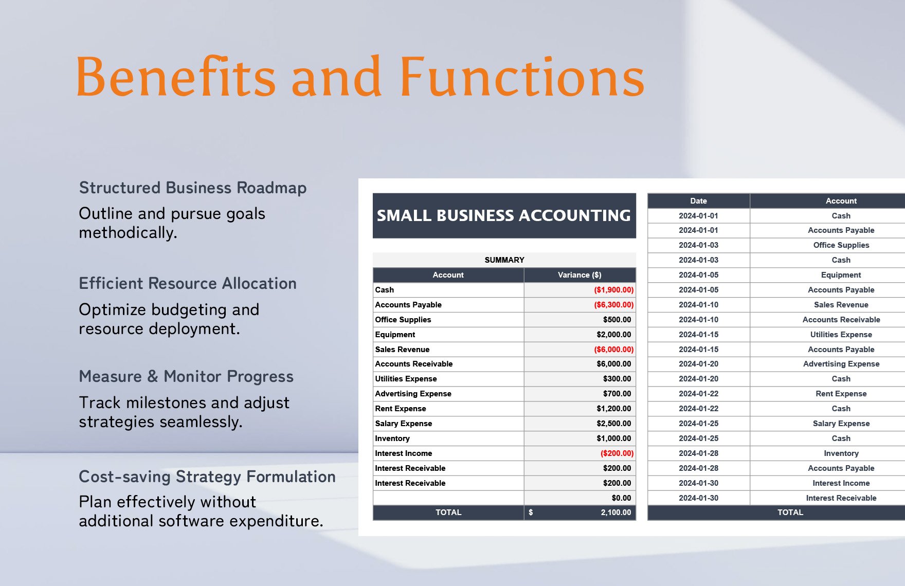 Small Business Accounting Template