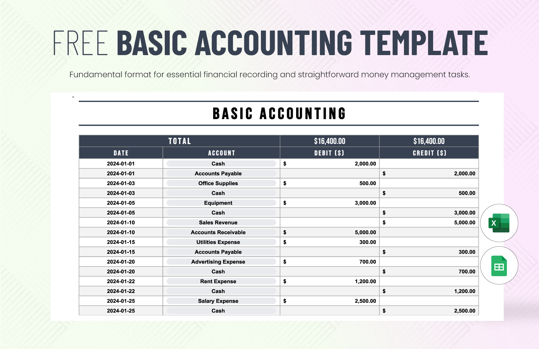 Basic Accounting Template