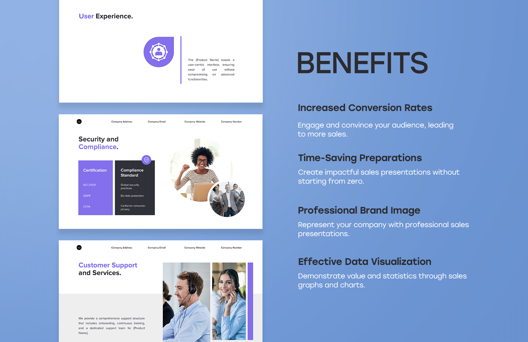 Sales Product Overview Presentation Template