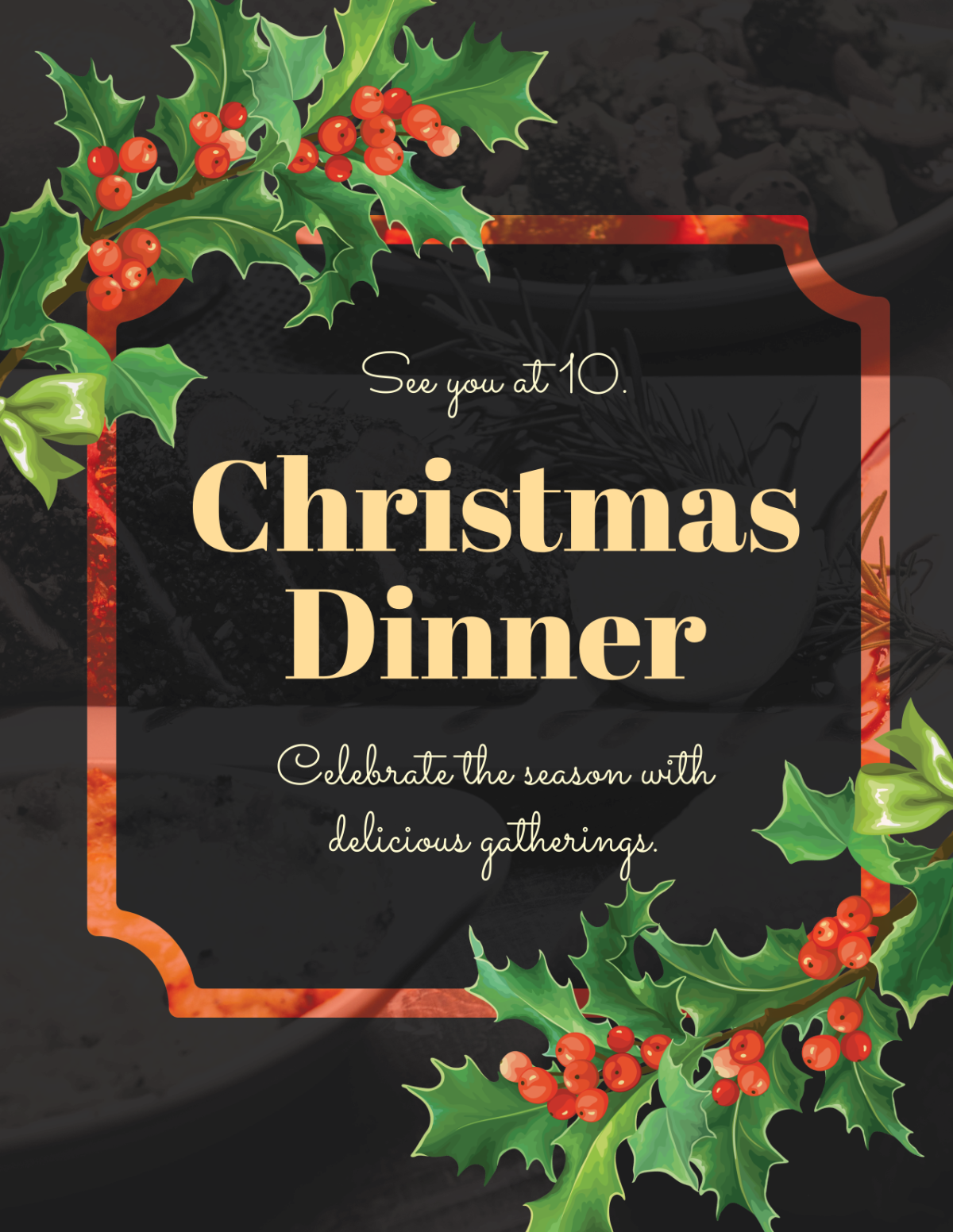Christmas Dinner Template
