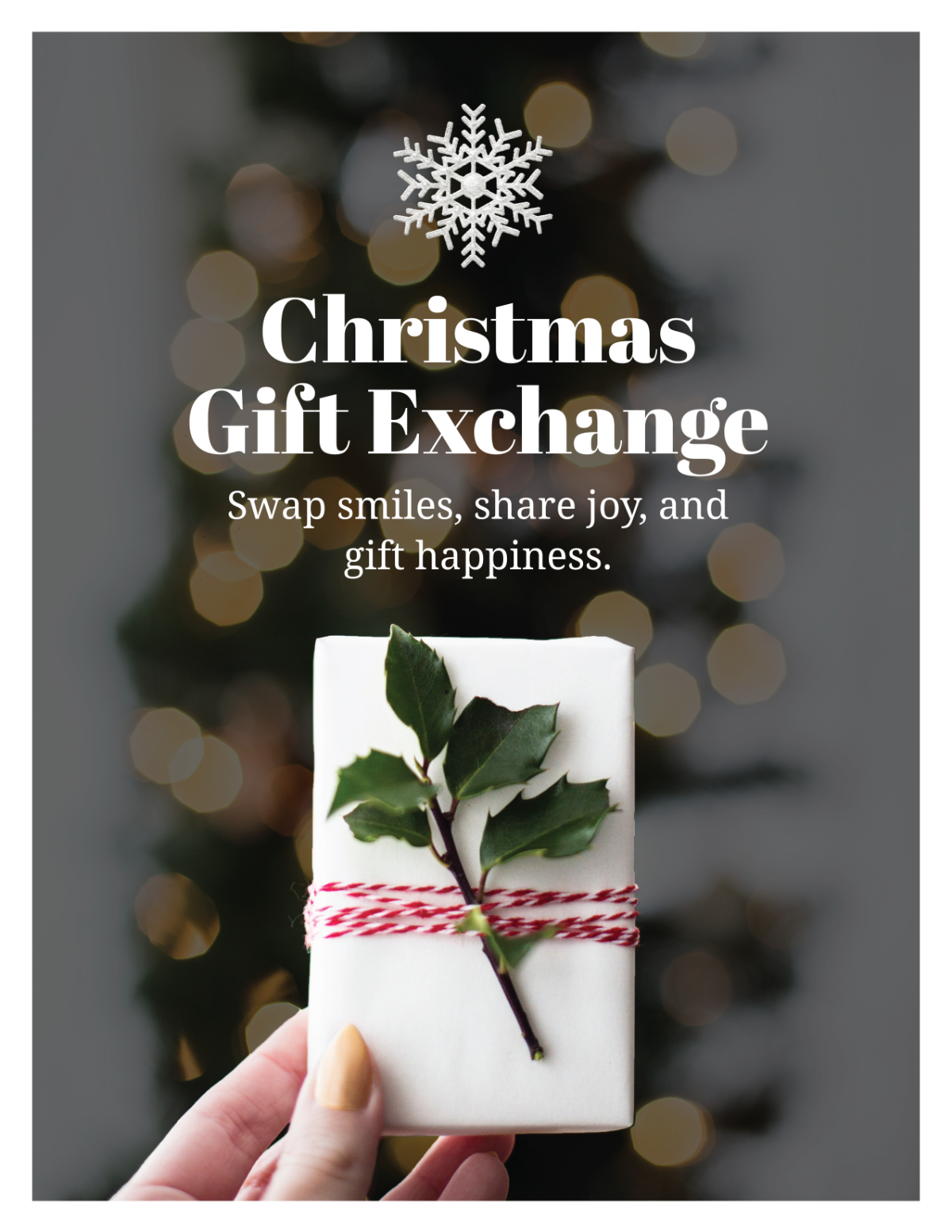 Free Christmas Gift Exchange Flyer Template