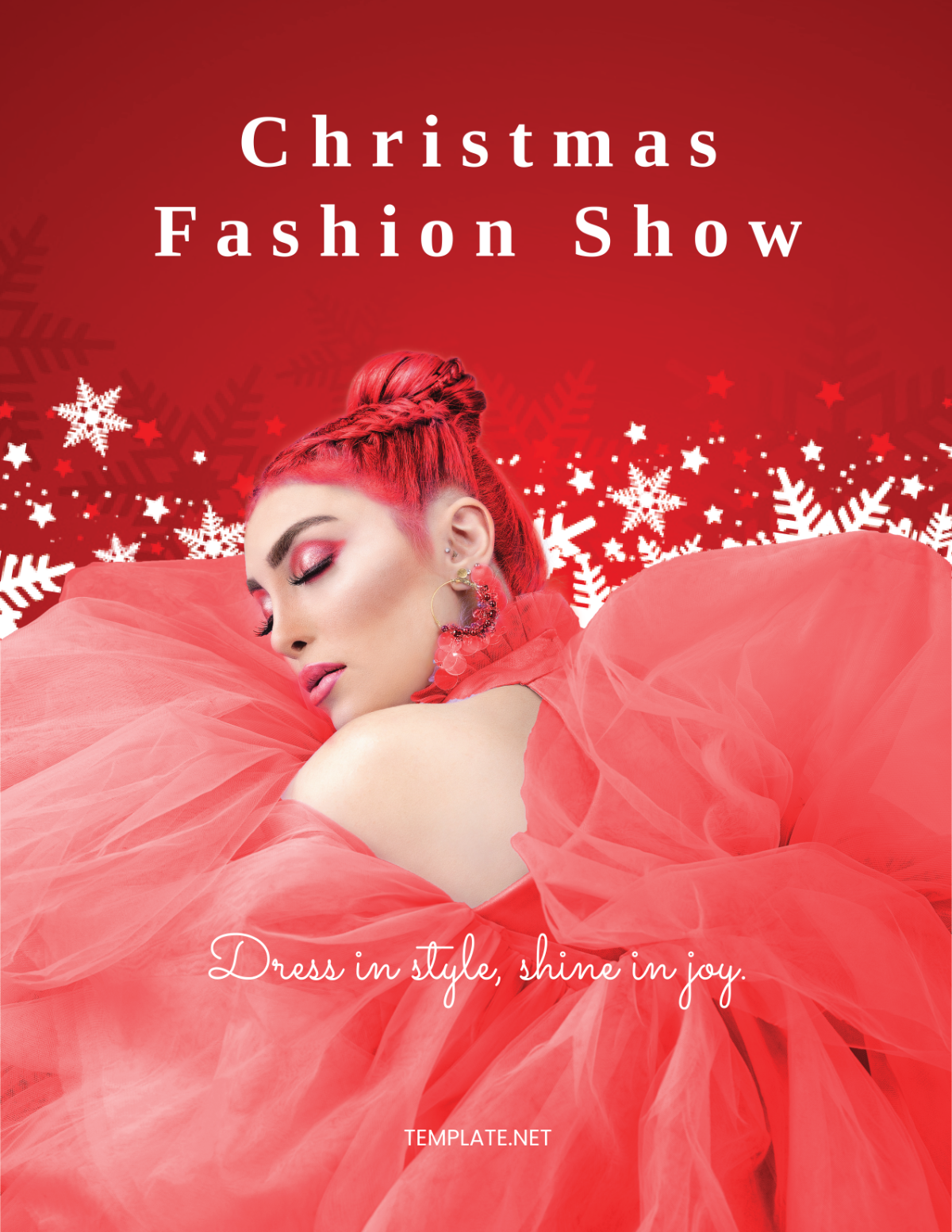 Free Fashion Christmas Flyer Template
