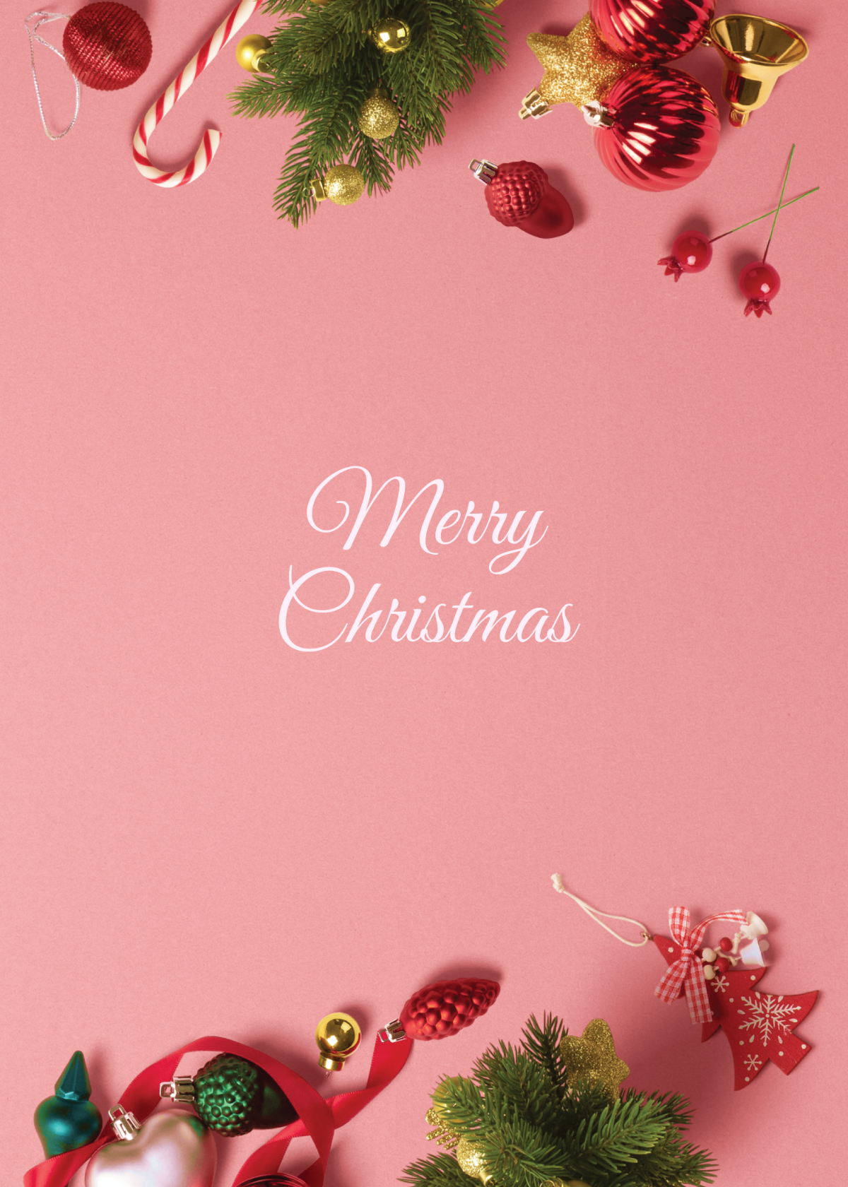 Free Christmas Card Background Template