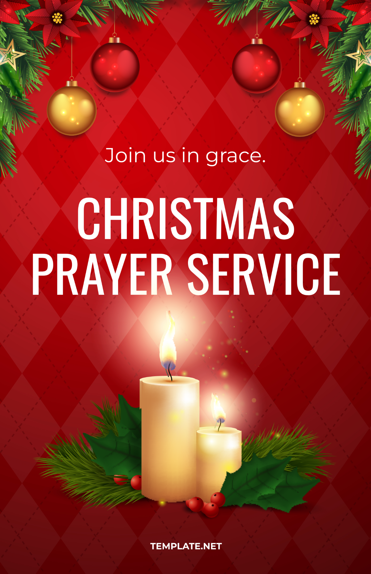 Christmas Poster For Church Template