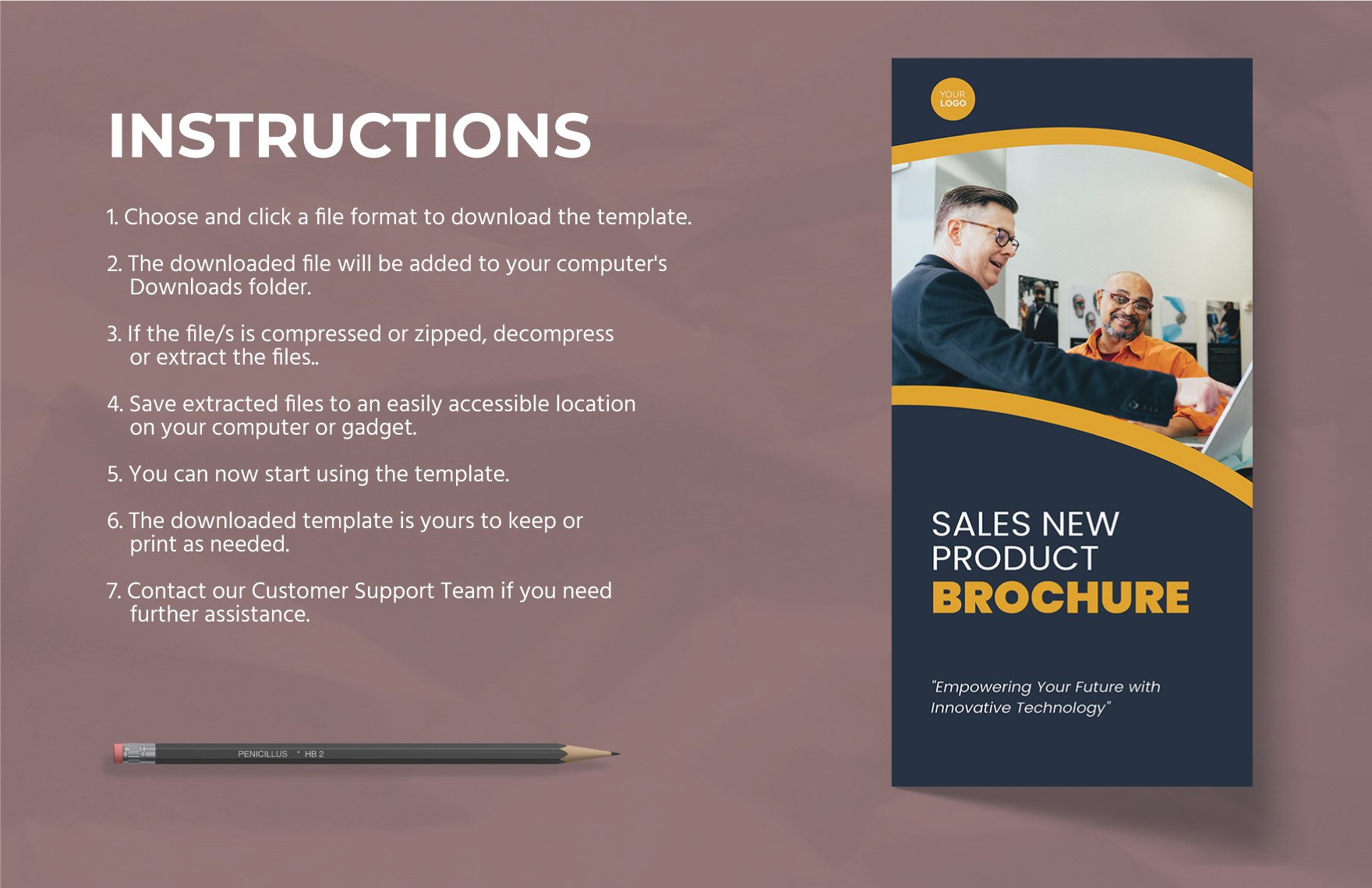 Sales New Product Brochure Template