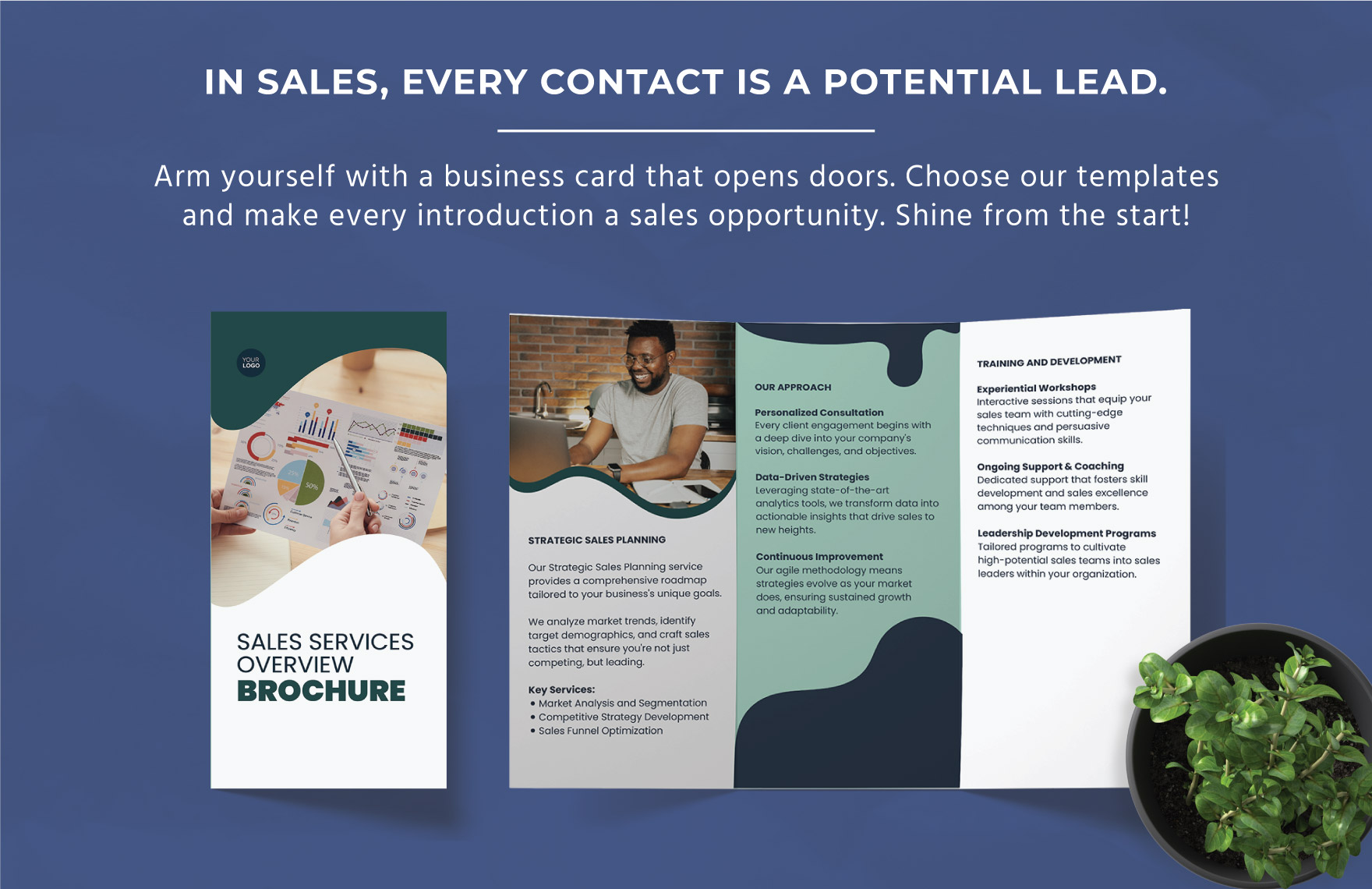 Sales Services Overview Brochure Template - Download in Word, PDF ...