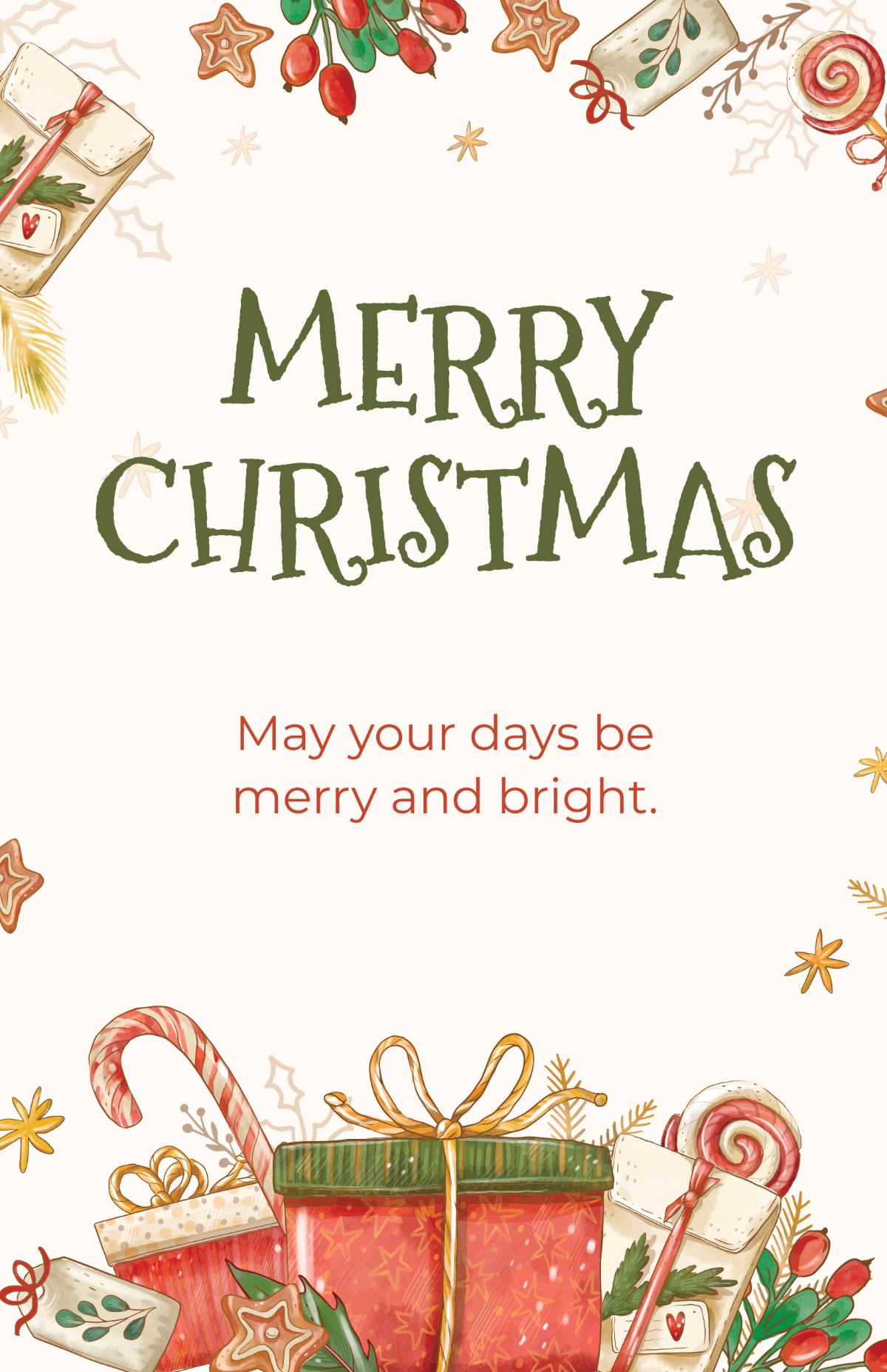 Christmas Wishes Poster Template