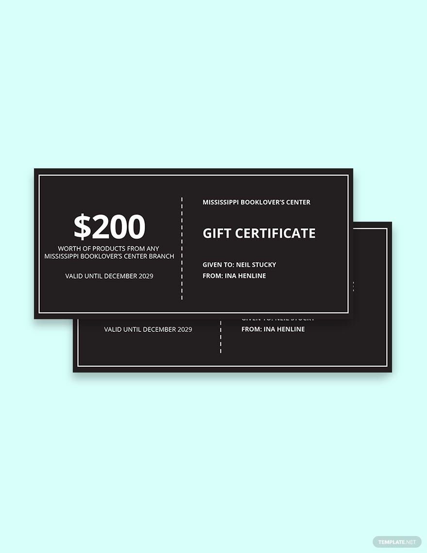 Modern Chalkboard Gift Certificate Template in Word, Google Docs, PSD, Apple Pages, Publisher