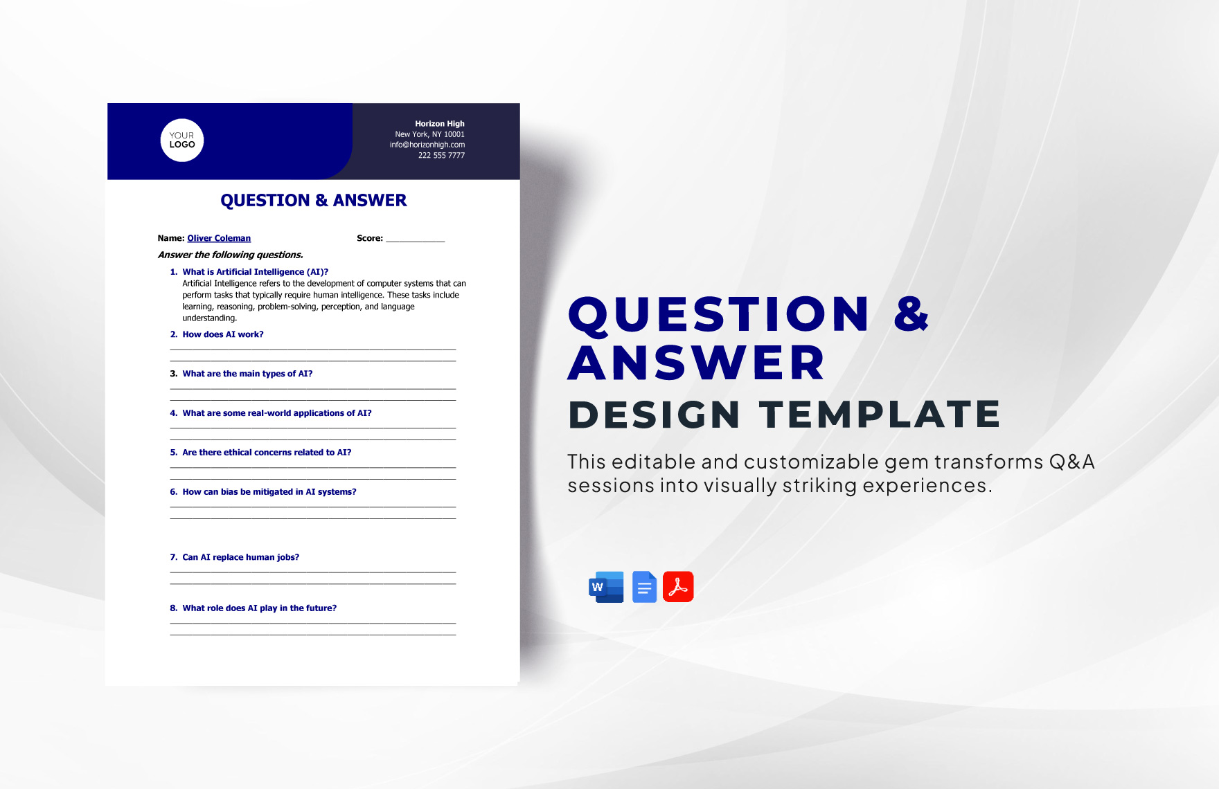 Question And Answer Template Never Ask Wrong Questions Again With Question And Answer Template Never Ask Wrong Questions Again With