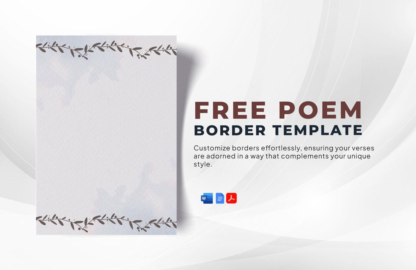 Poem Border Template